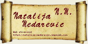 Natalija Medarević vizit kartica